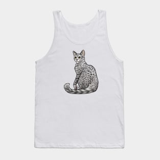 Cat - Egyptian Mau - Silver Tank Top